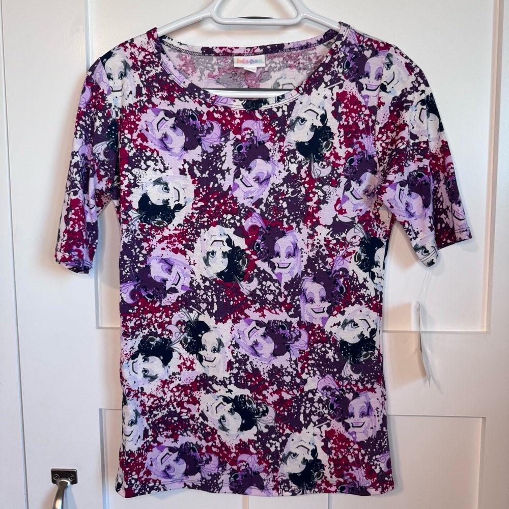 NWT LuLaRoe Gigi Women's Top Size XS Disney Cruella De‎ Vil 101 Dalmatians